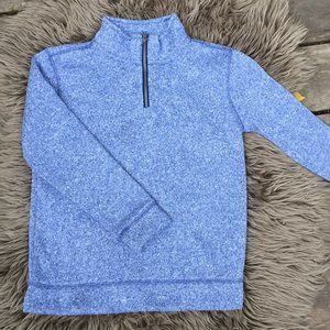 Old Navy blue mock neck zip sweater - size 6B